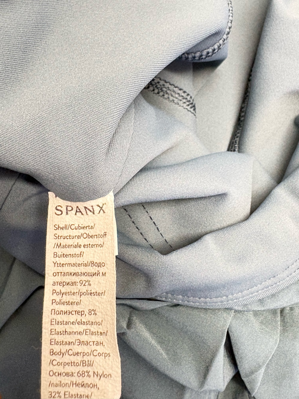 SPANX Pleated Skater Skirt in Teal - Picture 9 of 9